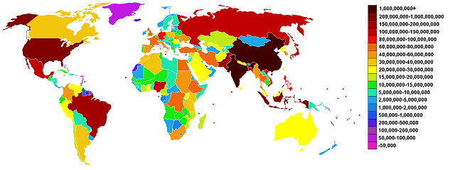 Map of World Population