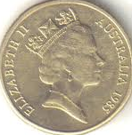 AUD Dollar $1 Coin Head