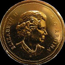 CAD Dollar $1 Coin Head