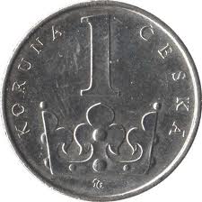 CZK Koruna KÄ 1 Coin Tail