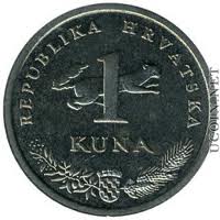 HRK Croatian Kuna kn 1 Coin Head