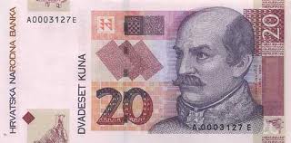 HRK Twenty Croatian Kuna kn 20 Bill Front