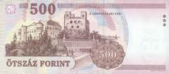 HUF Hungarian Forint Ft 500 Bill Back