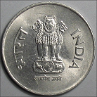 INR 1 Rupee Coin Head