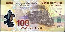 MXN 100 Mexican Peso $100 MXN Front