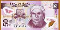 MXN Mexican Peso $50 Peso Front