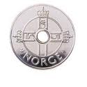 NOK Norwegian Krone kr1 Coin Head
