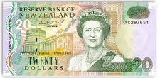 NZD Twenty Dollar $20 Bill Front