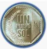 PEN Peruvian New Sol S/.1 Coin Head