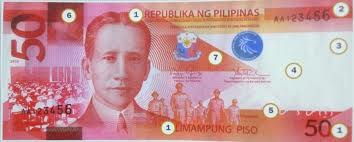 PHP 50 Peso ₱50 Bill Front