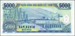 VND 5,000 Dong ₫5,000 Bill Back