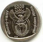 ZAR South African Rand R1 Coin Tail